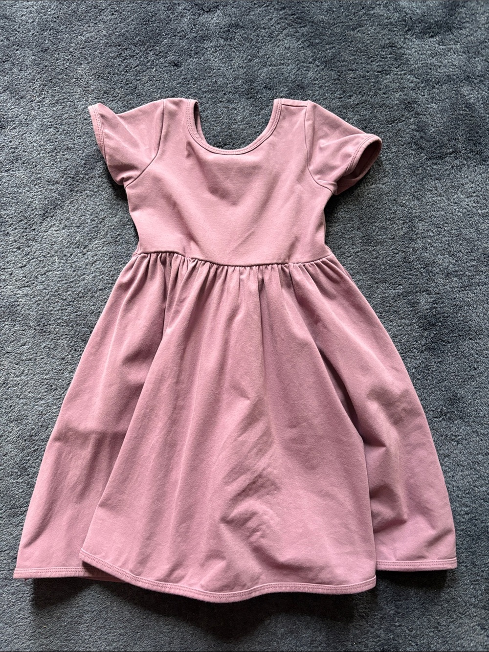 Girlhood purple Girls' Short Sleeve twirl Dress 6